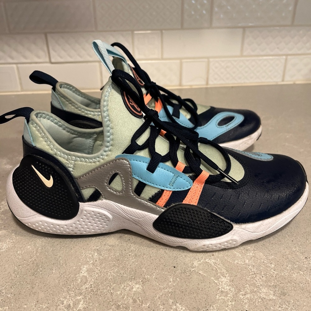 Nike Huarache E.D.G.E. GS Obsidian Topaz Mist big boys sneakers shoes 7 Youth